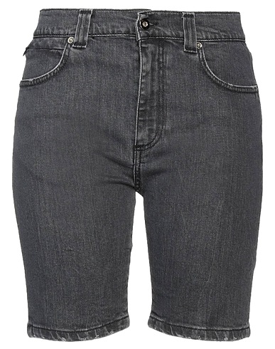 CULT BOLT Denim shorts Charcoal 99% Cotton, 1% Elastane