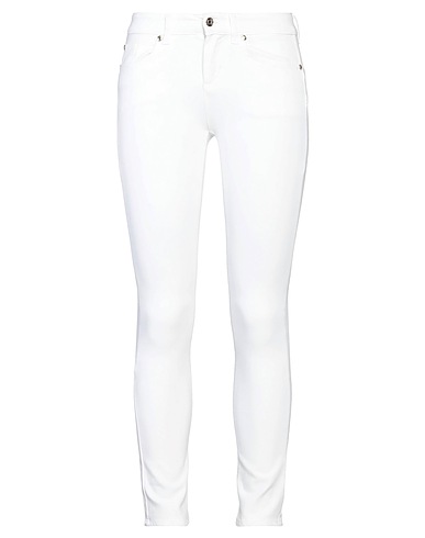 LIU •JO Denim pants White 53% Cotton, 34% Lyocell, 7% Polyester, 6% Elastane
