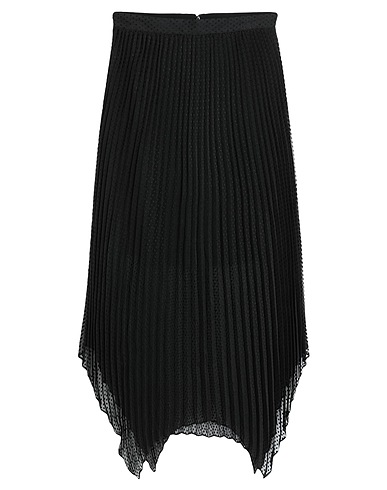 THE KOOPLES Midi skirt Black 72% Polyester, 28% Viscose