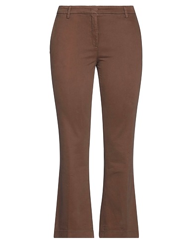 RE_HASH Casual trouser Brown 92% Cotton, 6% Polyester, 2% Elastane