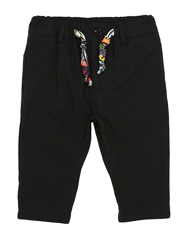 DANIELE ALESSANDRINI Casual trouser Black 97% Cotton, 3% Elastane