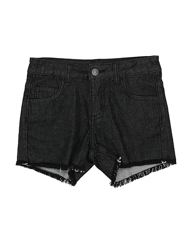 GAëLLE Paris Denim shorts Black 98% Cotton, 2% Elastane