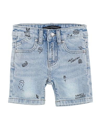 DANIELE ALESSANDRINI Denim trousers Blue 98% Cotton, 2% Elastane