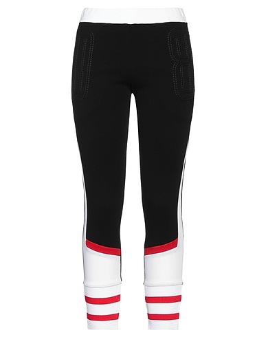 DIRK BIKKEMBERGS Pantalone Nero 71% Viscosa, 24% Poliammide, 5% Elastan, Poliestere