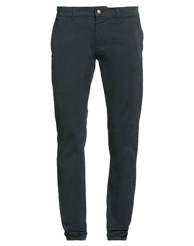 GREY DANIELE ALESSANDRINI Casual pants Dark green 98% Cotton, 2% Elastane
