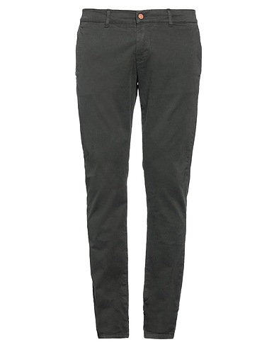 GREY DANIELE ALESSANDRINI Casual trouser Lead 98% Cotton, 2% Elastane