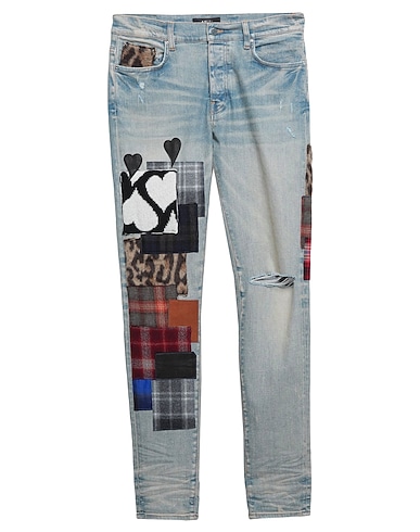 AMIRI Denim trousers Blue 92% Cotton, 6% Elastomultiester, 2% Elastane, Acrylic, Polyester