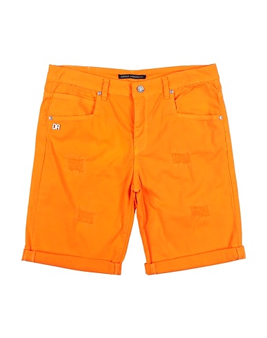 DANIELE ALESSANDRINI Shorts & Bermuda Arancione 98% Cotone, 2% Elastan