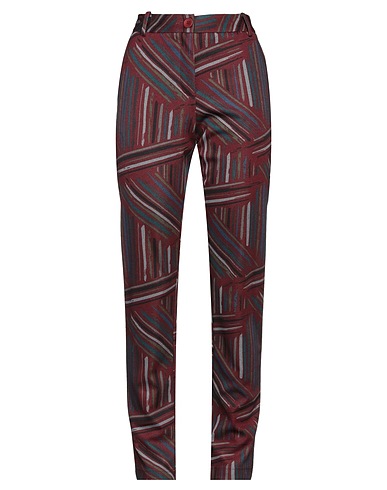 ANONYME DESIGNERS Casual pants Burgundy 50% Viscose, 42% Polyester, 8% Elastane