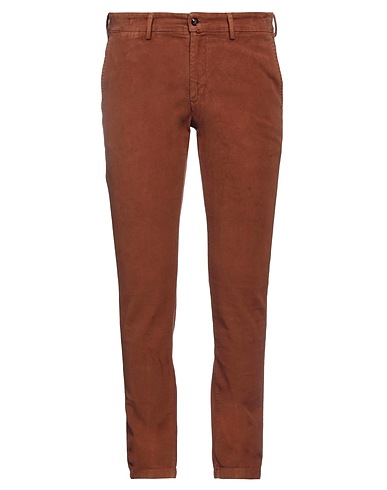 EXIGO Casual pants Brown 97% Cotton, 3% Elastane