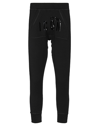 DSQUARED2 Casual trouser Black 100% Cotton, Elastane