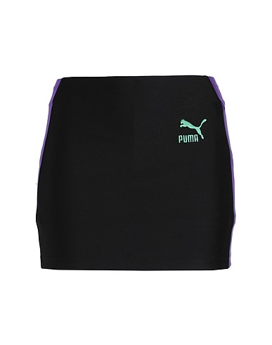 PUMA Mini skirt PUMA X DUA LIPA Mini Skirt
 Black 77% Polyester, 23% Elastane