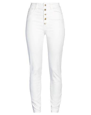 CYCLE Casual pants White 98% Cotton, 2% Elastane