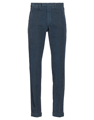 BRIGLIA 1949 Casual trouser Slate blue 98% Cotton, 2% Elastane