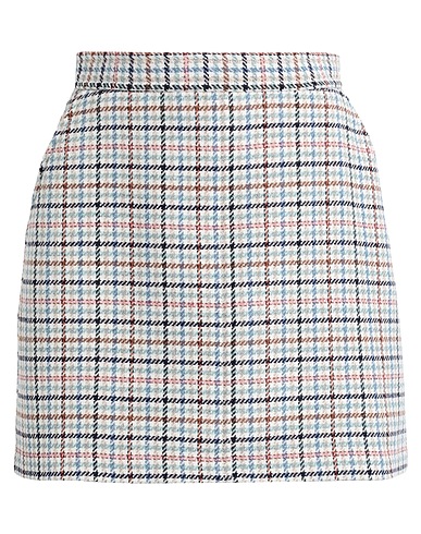 SEE BY CHLOÉ Mini skirt White 71% Wool, 16% Polyamide, 10% Polyester, 3% Acrylic