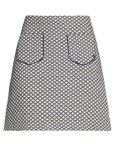 BLUGIRL Mini skirt Blue 76% Cotton, 13% Acrylic, 9% Polyester, 2% Other Fibres