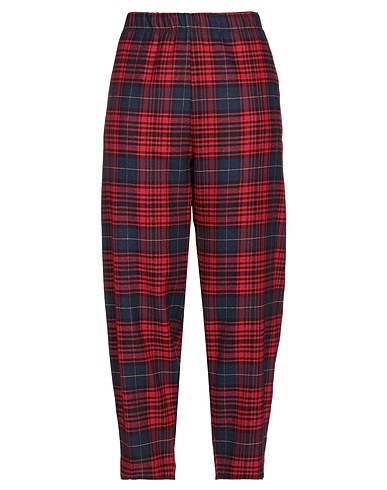 EM...MA Casual trouser Red 32% Cotton, 29% Polyester, 27% Wool, 7% Other Fibres, 5% Polyamide