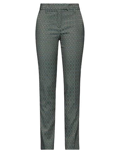 TRUE ROYAL Casual pants Emerald green 67% Polyester, 27% Polyamide, 4% Metallic fiber, 2% Elastane