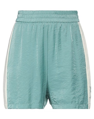 PINKO Shorts & Bermuda Light green 61% Viscose, 39% Polyester, Cotton