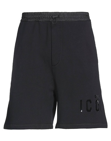 DSQUARED2 Shorts & Bermuda Black 100% Cotton, Polyamide