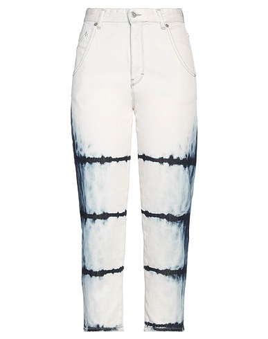 HAVEONE Denim trousers White 100% Cotton