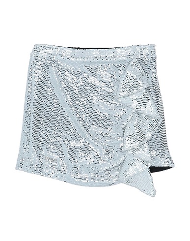 PINKO UP Skirt Silver 85% Polyester, 10% Metallic fiber, 5% Elastane