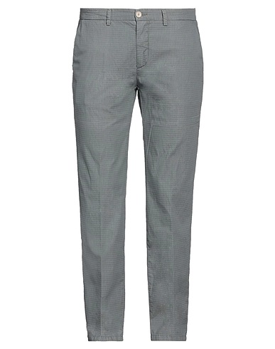 YAN SIMMON Casual pants Lead 85% Cotton, 14% Polyamide, 1% Elastane