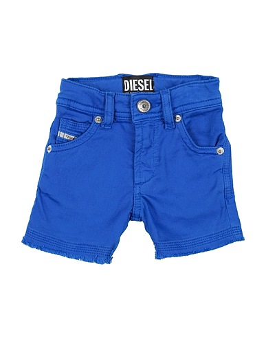 DIESEL Shorts & Bermuda Blue 98% Cotton, 2% Elastane, Bovine leather