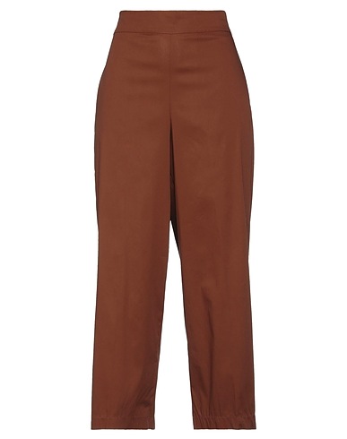 MILVA MI Pantalone Marrone 98% Cotone, 2% Elastan