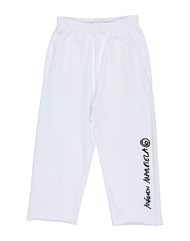 MM6 MAISON MARGIELA Casual pants White 100% Cotton, Polyester