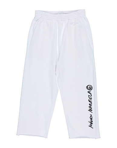 MM6 MAISON MARGIELA Casual trouser White 100% Cotton, Polyester