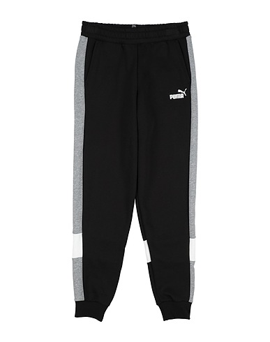 PUMA Casual trouser ESS+ Colorblock Pants FL cl B
 Black 66% Cotton, 34% Polyester, Elastane