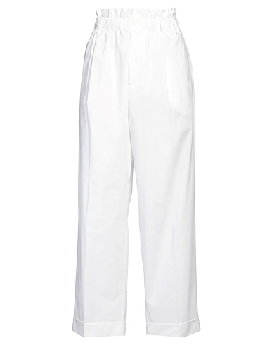 P.A.R.O.S.H. Casual pants White 100% Cotton