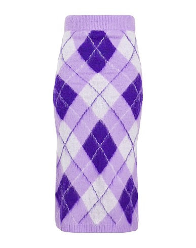 8 by YOOX Long skirt ARGYLE JACQUARD KNIT MIDI SKIRT
 Mauve 57% Acrylic, 29% Polyamide, 7% Wool, 7% Viscose