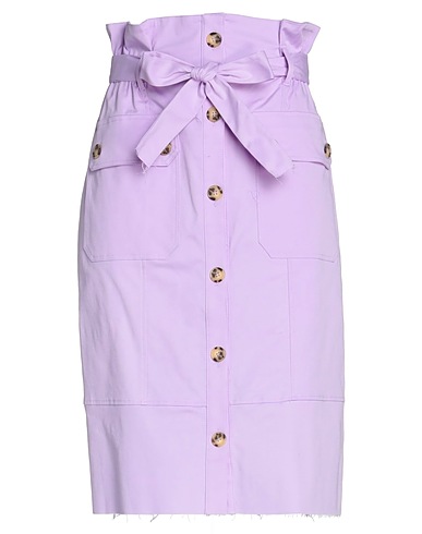 VICOLO Midi skirt Mauve 97% Cotton, 3% Elastane