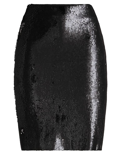 KARL LAGERFELD ミニスカート ブラック レーヨン 60% / ナイロン 35% / ポリウレタン 5% / ポリエステル