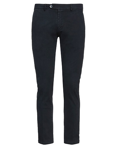 TAKESHY KUROSAWA Casual trouser Midnight blue 97% Cotton, 3% Elastane