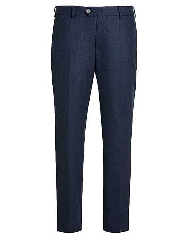 BRUNELLO CUCINELLI Pantalone Blu navy 100% Lana Vergine
