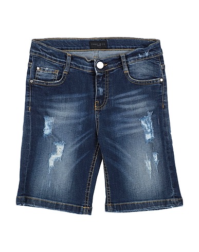FRANKIE MORELLO Shorts & Bermuda Blu 98% Cotone, 2% Elastan