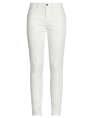 LIU •JO Casual trouser White 98% Cotton, 2% Elastane