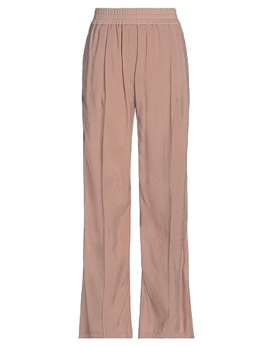 ALYSI Casual trouser Light brown 97% Cotton, 3% Elastane