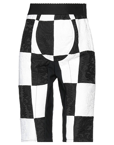 DOLCE&GABBANA Shorts & Bermuda Black 63% Synthetic fibers, 16% Cotton, 10% Viscose, 7% Elastane, 4% Silk