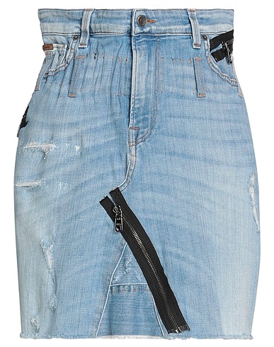 DOLCE&GABBANA Denim skirt Blue 98% Cotton, 2% Elastane