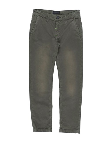FRANKIE MORELLO Casual pants Military green 98% Cotton, 2% Elastane