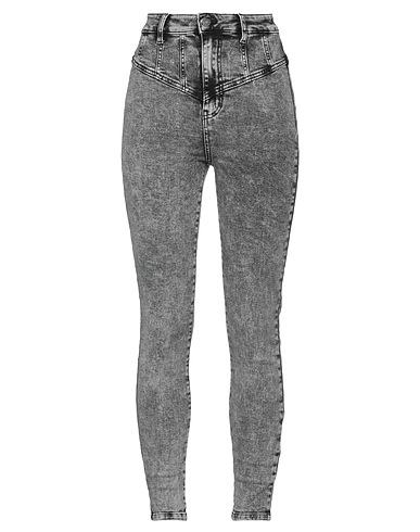 GUESS Denim trousers Charcoal 98% Cotton, 2% Elastane