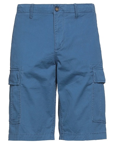 TIMBERLAND Shorts & Bermuda Navy blue 97% Organic cotton, 3% Elastane