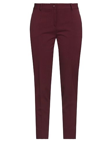 DOLCE&GABBANA Pantalone Bordeaux 53% Poliestere, 43% Lana Vergine, 4% Elastan