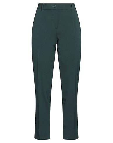 DOLCE&GABBANA Casual trouser Dark green 53% Polyester, 43% Virgin Wool, 4% Elastane