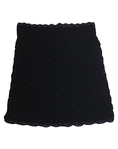 DOLCE&GABBANA Mini skirt Black 80% Cotton, 20% Viscose