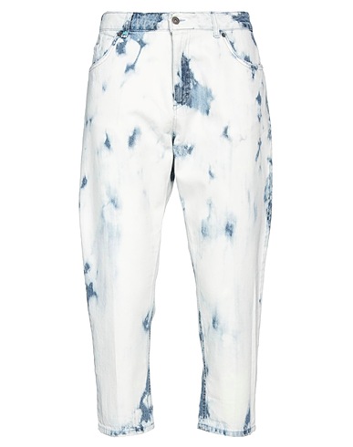 BERNA Denim trousers White 100% Cotton